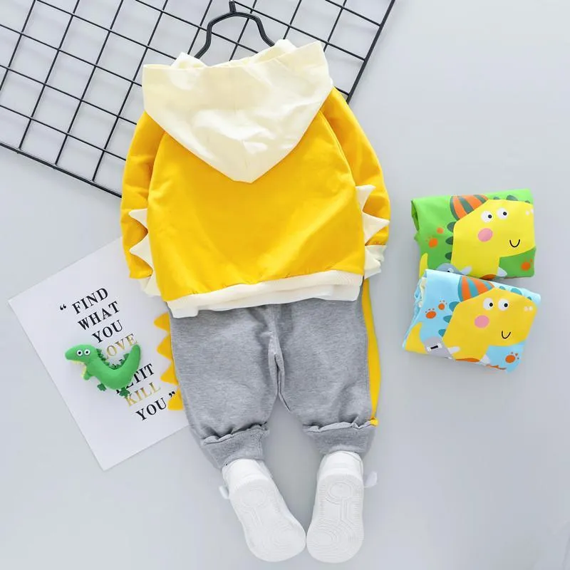 2-piece Dinosaur Pattern Hoodie & Pants for Children