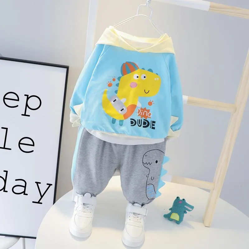 2-piece Dinosaur Pattern Hoodie & Pants for Children