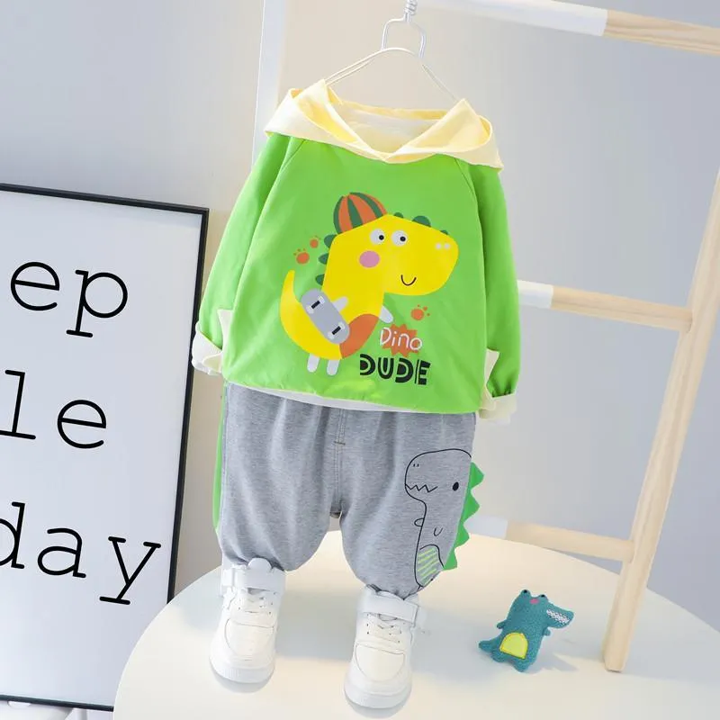 2-piece Dinosaur Pattern Hoodie & Pants for Children