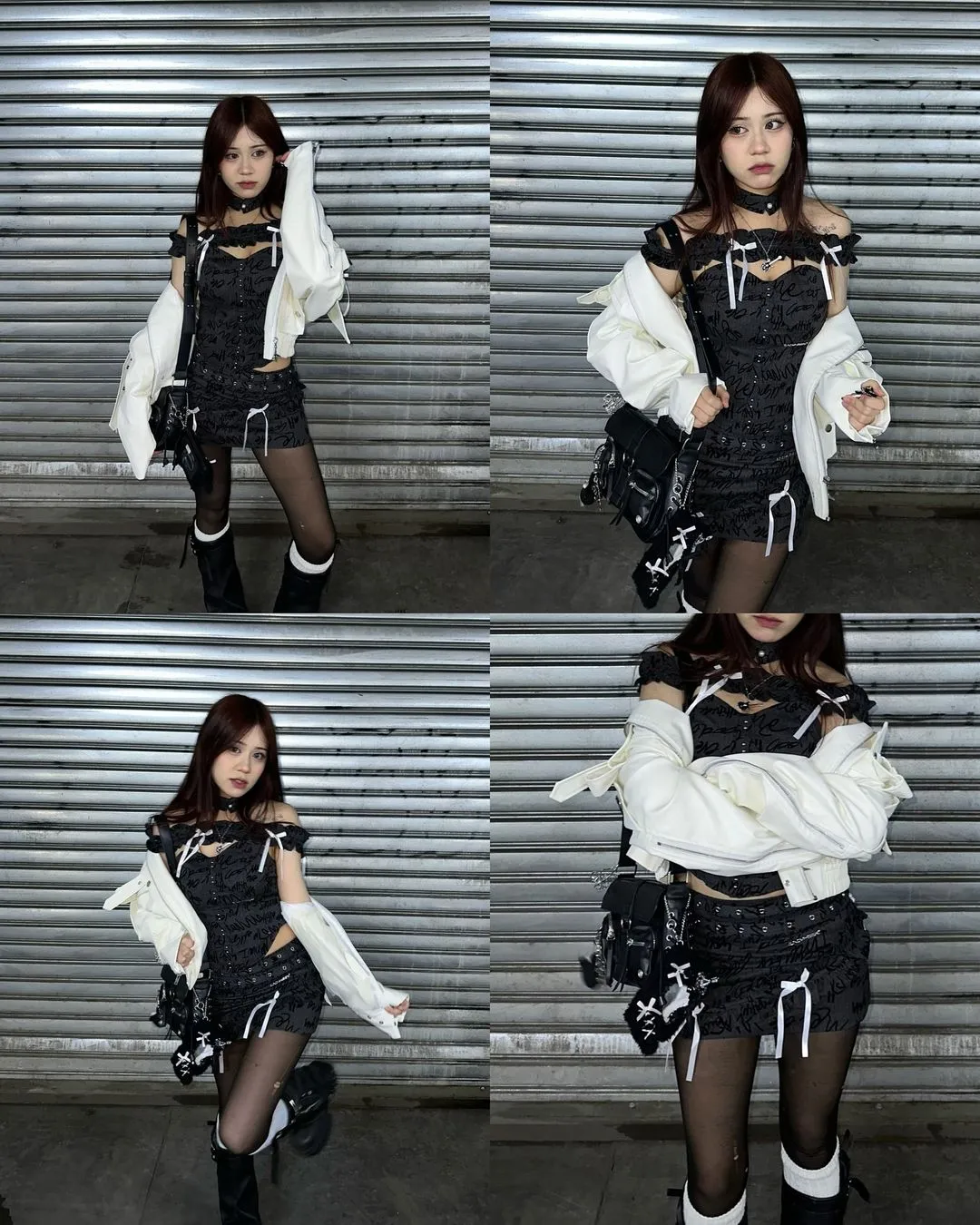 【24s May.】Princess Bow Fishbone Vest   Skirt Set