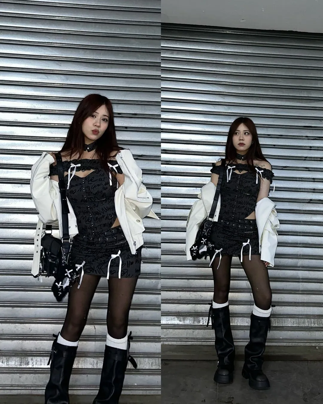 【24s May.】Princess Bow Fishbone Vest   Skirt Set