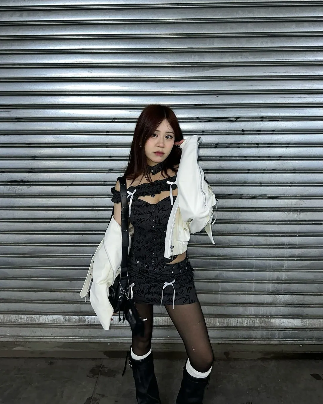 【24s May.】Princess Bow Fishbone Vest   Skirt Set