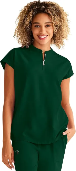 Healing Hands Women Medical Scrub Top Sandy Top with 2 Pockets, Moisture Wicking, 360 Stretch and Recycled Fiber - 2286