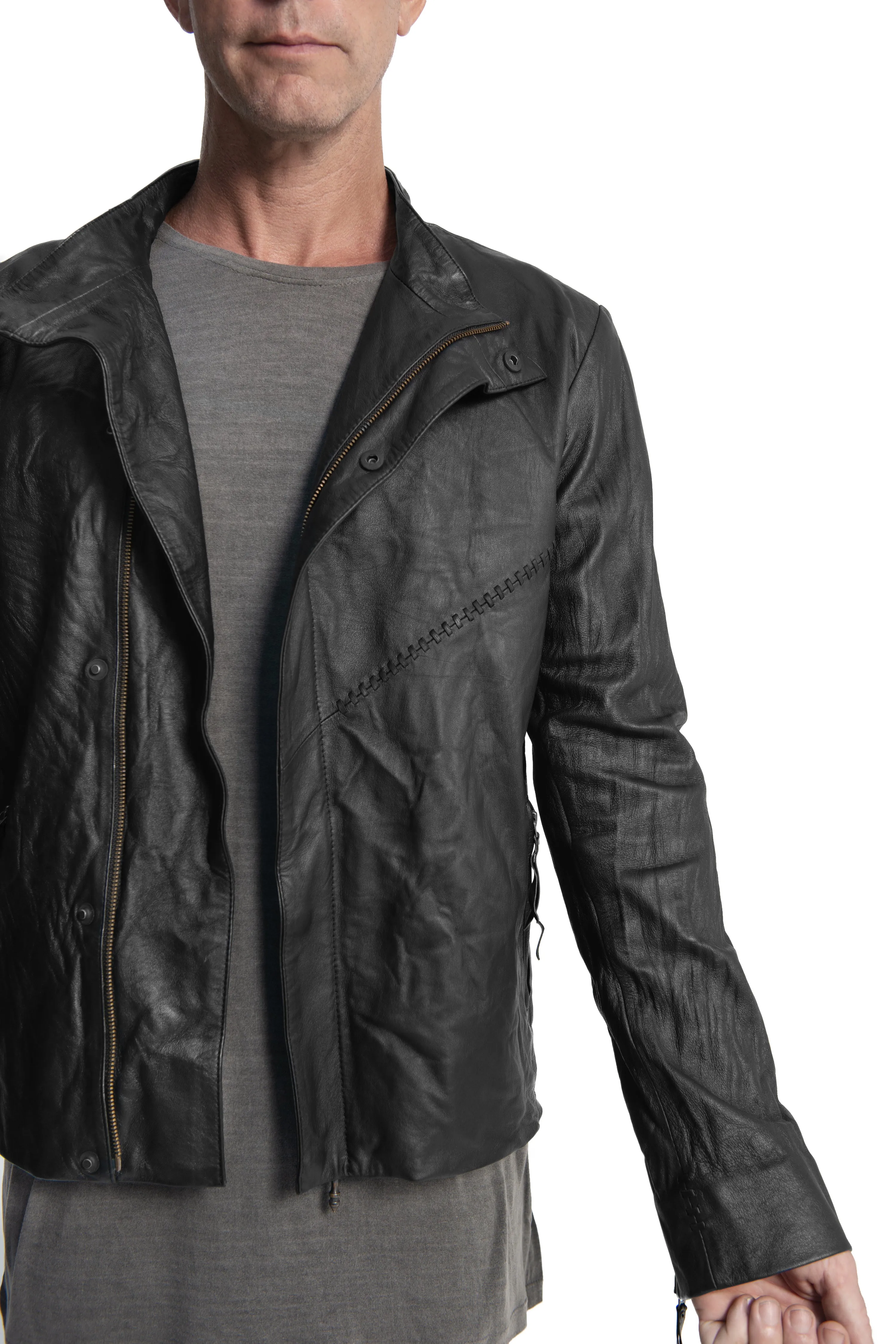Heron leather jacket