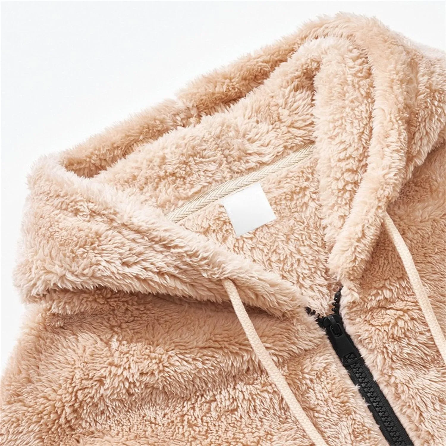 Men's Fleece Sweater Hooded Warm Jacket Winter Warm Soft Comfty Hoodies Full Zip Casual Soft Plush Coats