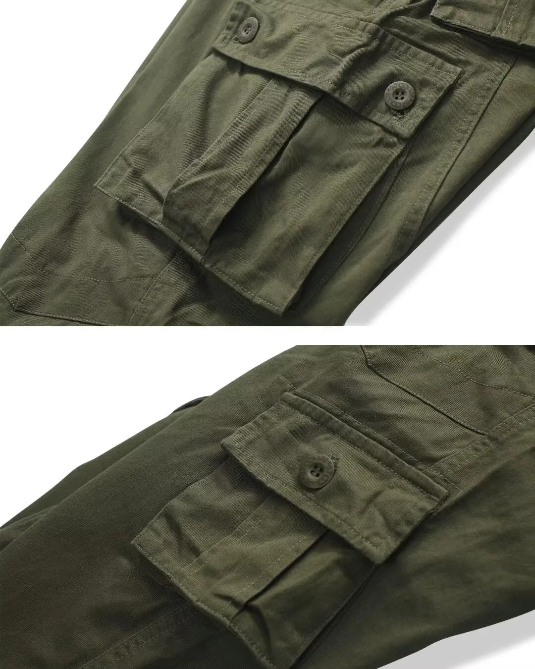 TRGPSG Men's Wild Cargo Pants, Camo Pants Cotton Casual Work Hiking Pants with 8 Pockets