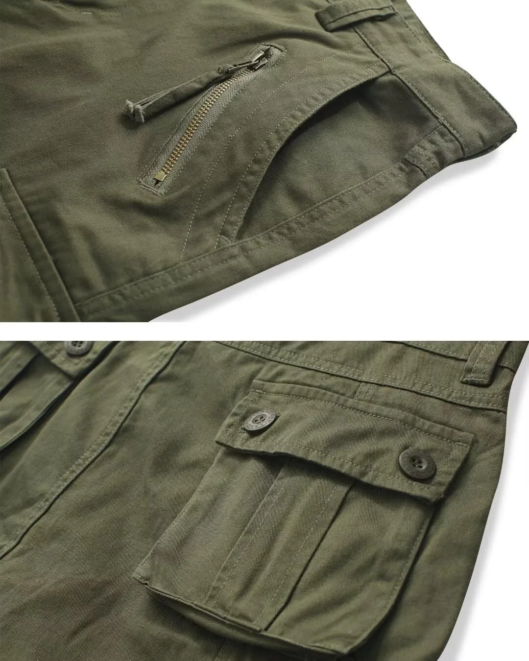 TRGPSG Men's Wild Cargo Pants, Camo Pants Cotton Casual Work Hiking Pants with 8 Pockets