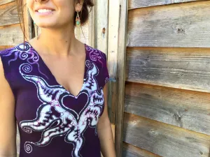 Untethered Love Medallion Organic Cotton Batik Dress