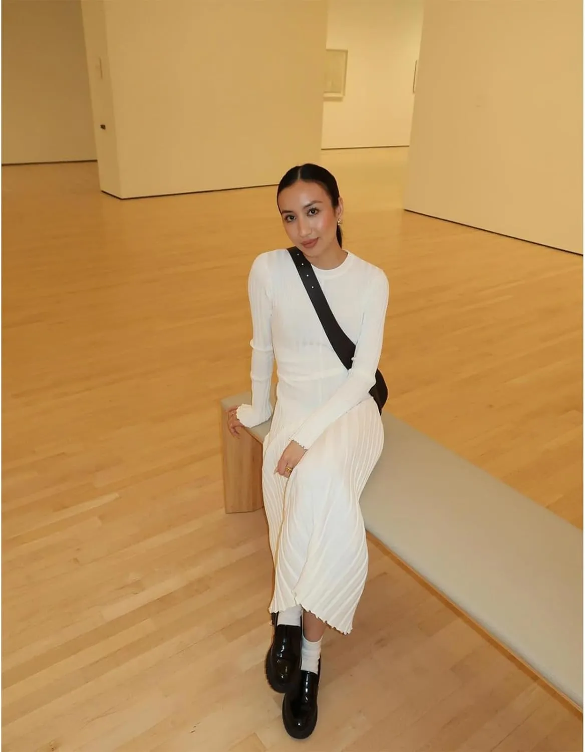 Women Sweater Dress Ribbed Long Sleeve Crewneck Knit Slim Fit Bodycon Dress Fall Maxi Long Dress