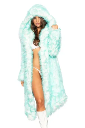 Women's Desert Warrior Coat in "Just The Tip-Turq"